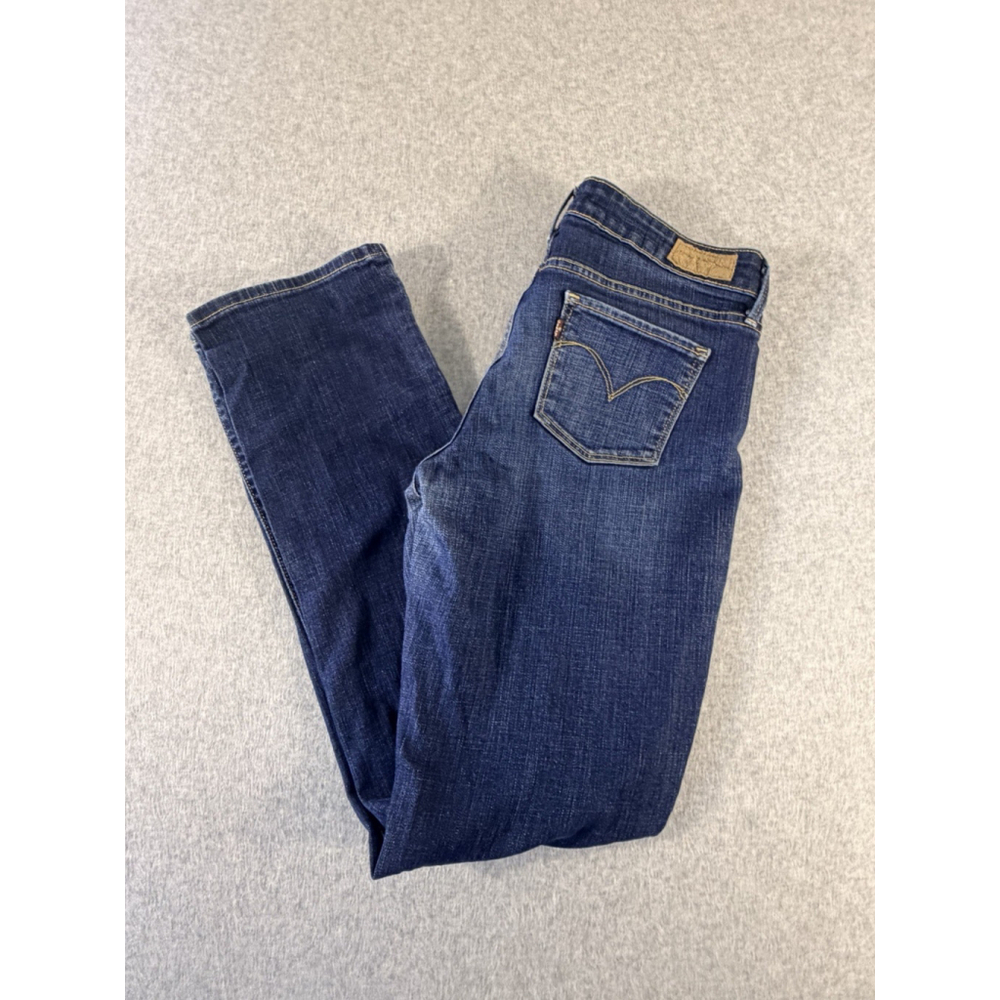 Levis Slight Curve Jeans Womens 8 29 Straight Leg Blue Denim Mid Rise